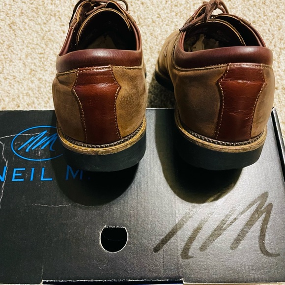 Neil M  Wynne Oxford, Lace Up Shoes, Chocolate Buck Men Size 10.5 B - EUC w/Box - Picture 11 of 11